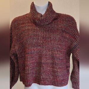 Old Navy Purple Heathered Turtleneck Sweater XL